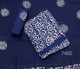 Block Print Elegant Cotton Suit Set - Yanchi